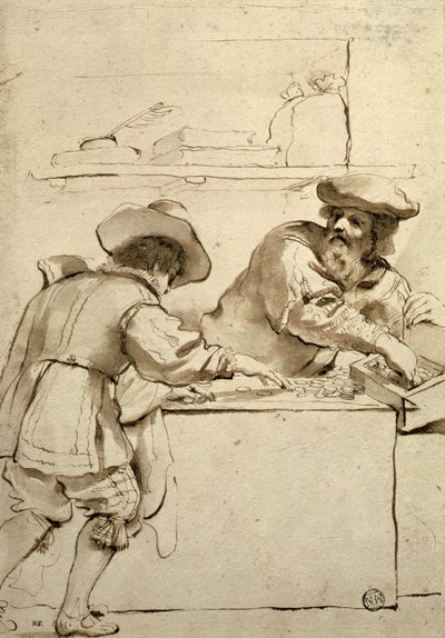 The Moneylender by Giovanni Francesco Barbieri